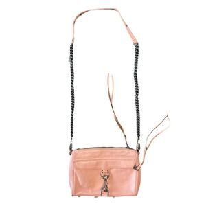 Rebecca Minkoff Mini Mac Peach Leather Crossbody Bag
